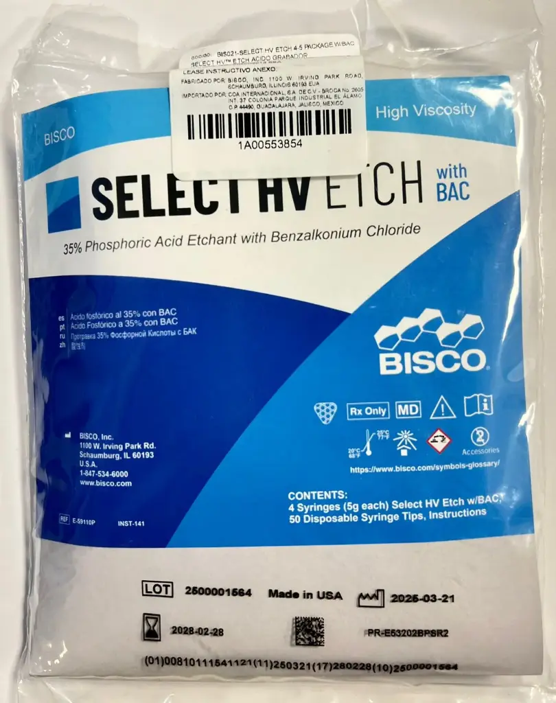 SELECT HV ETCH 4 PACKAGE W/BAC