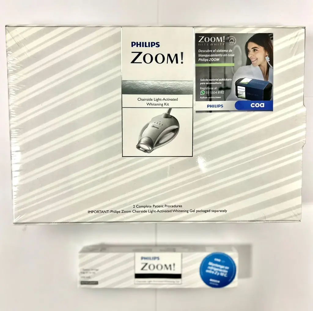 PHILIPS ZOOM! KIT 2 PROCEDIMIENTOS 
( INCLUYE DOS JERINGAS DE GEL PHILIPS ZOOM! AL 25%)