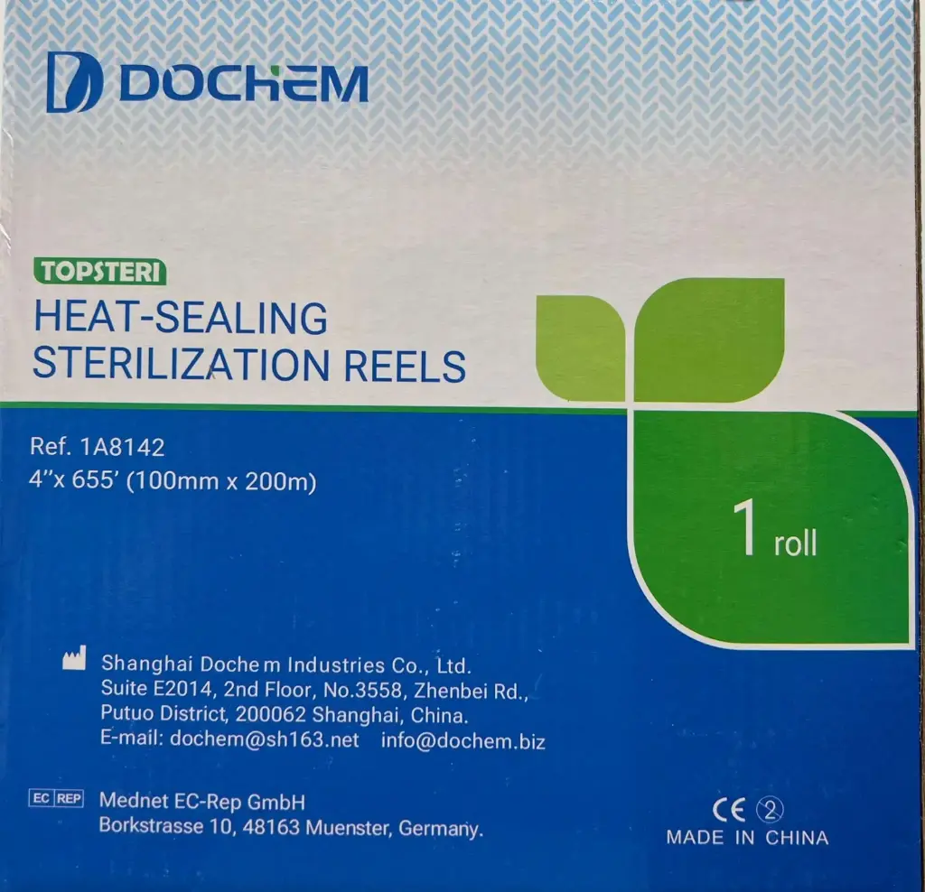 ROLLO BOLSA PARA ESTERILIZAR GRANDE 4" 101.6mm x 200m