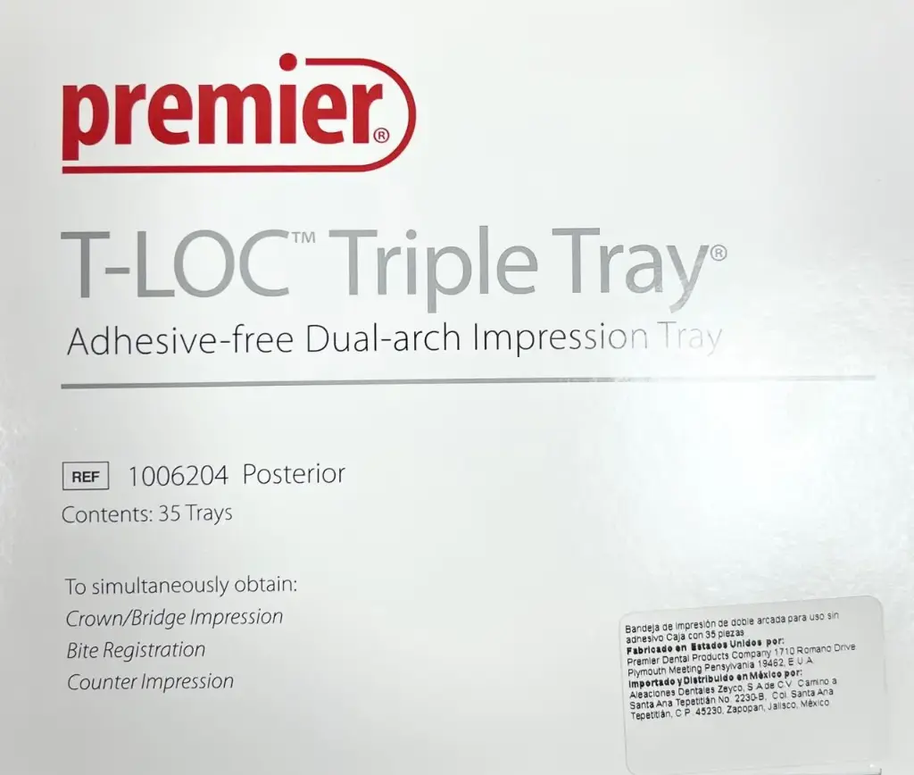 T-LOC TRIPLE TRAY POSTERIOR - CUCHARILLA CAJA C/35 PZAS