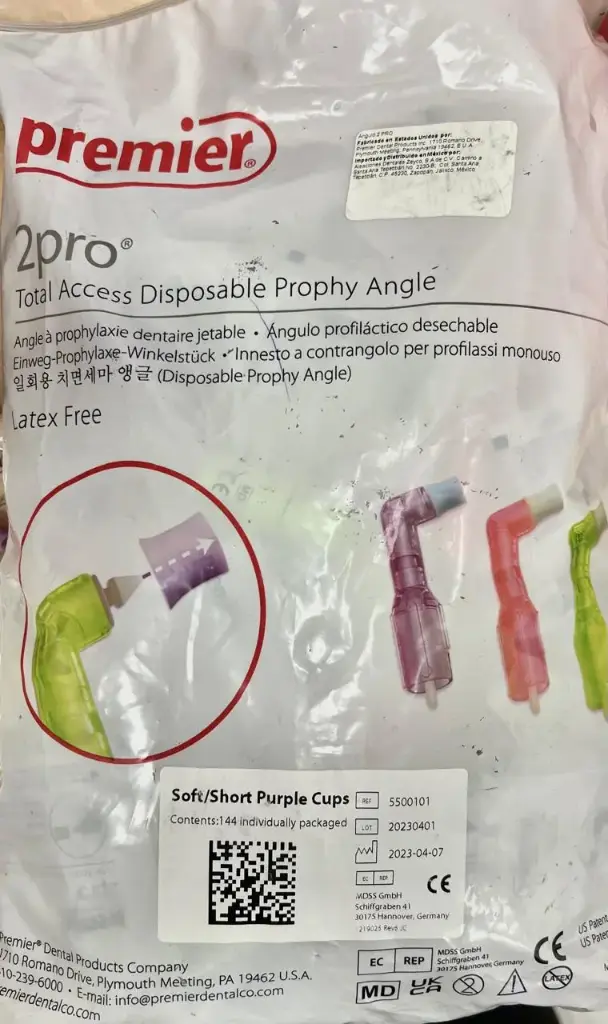 2PRO - CONTRA ANGULO DESECHABLE BOLSA CON INDIVIDUAL CONTRANGULO