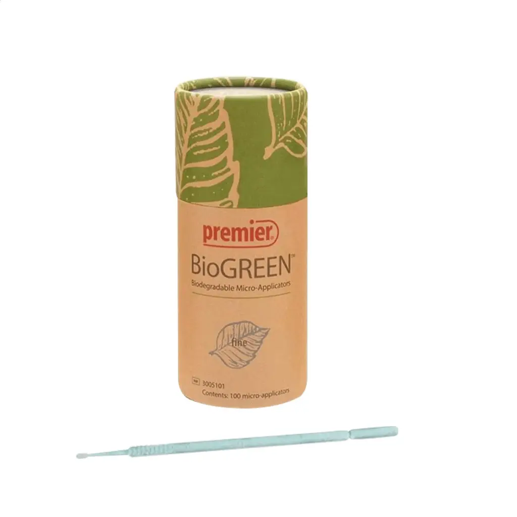 BIOGREEN FINO - MICROAPLICADORES BIODEGRADABLES PREMIER C/100 MICROBRUSH