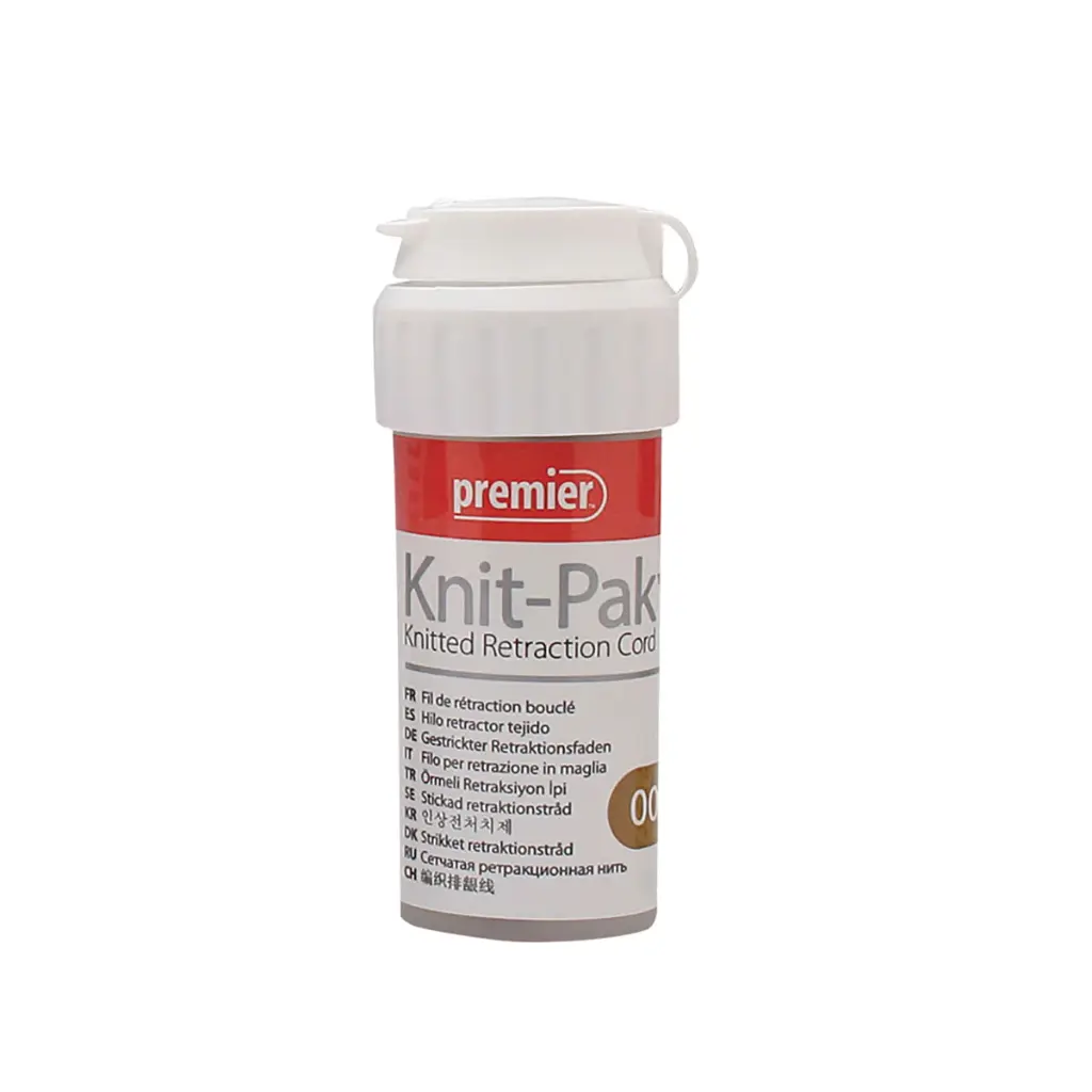 KNIT PAK - HILO RETRACTOR NO IMPREGNADO #00 CAFE BOTE C/100"