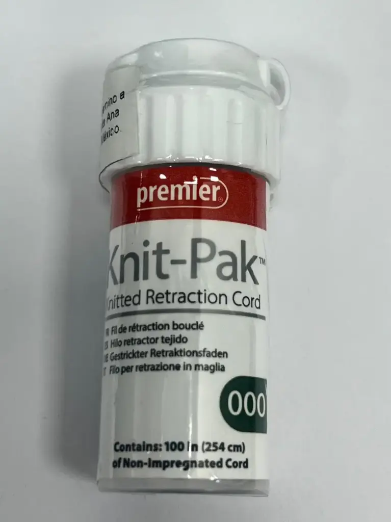 KNIT PAK - HILO TEJIDO DE RETRACCION NO IMPREGNADO #000 VERDE BOTE C/100"