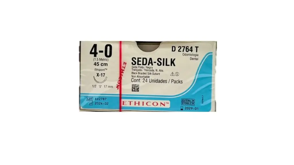 Sutura Seda Negra Ethicon C/24 4-0 45x17cm JJM1-2 