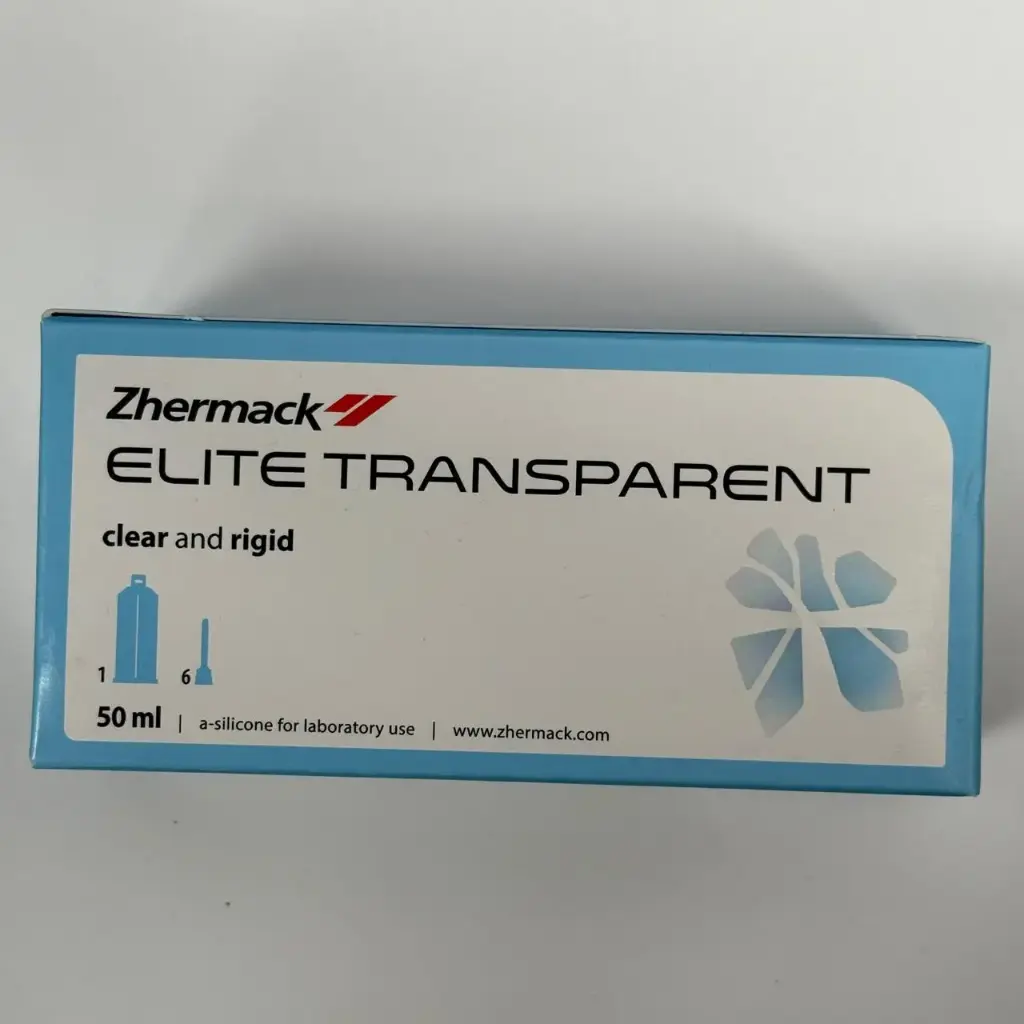 SILICON POR ADICION TRANSPARENTE LIGERO 1 CARTUCHO 50ML ELITE ZHERMAK