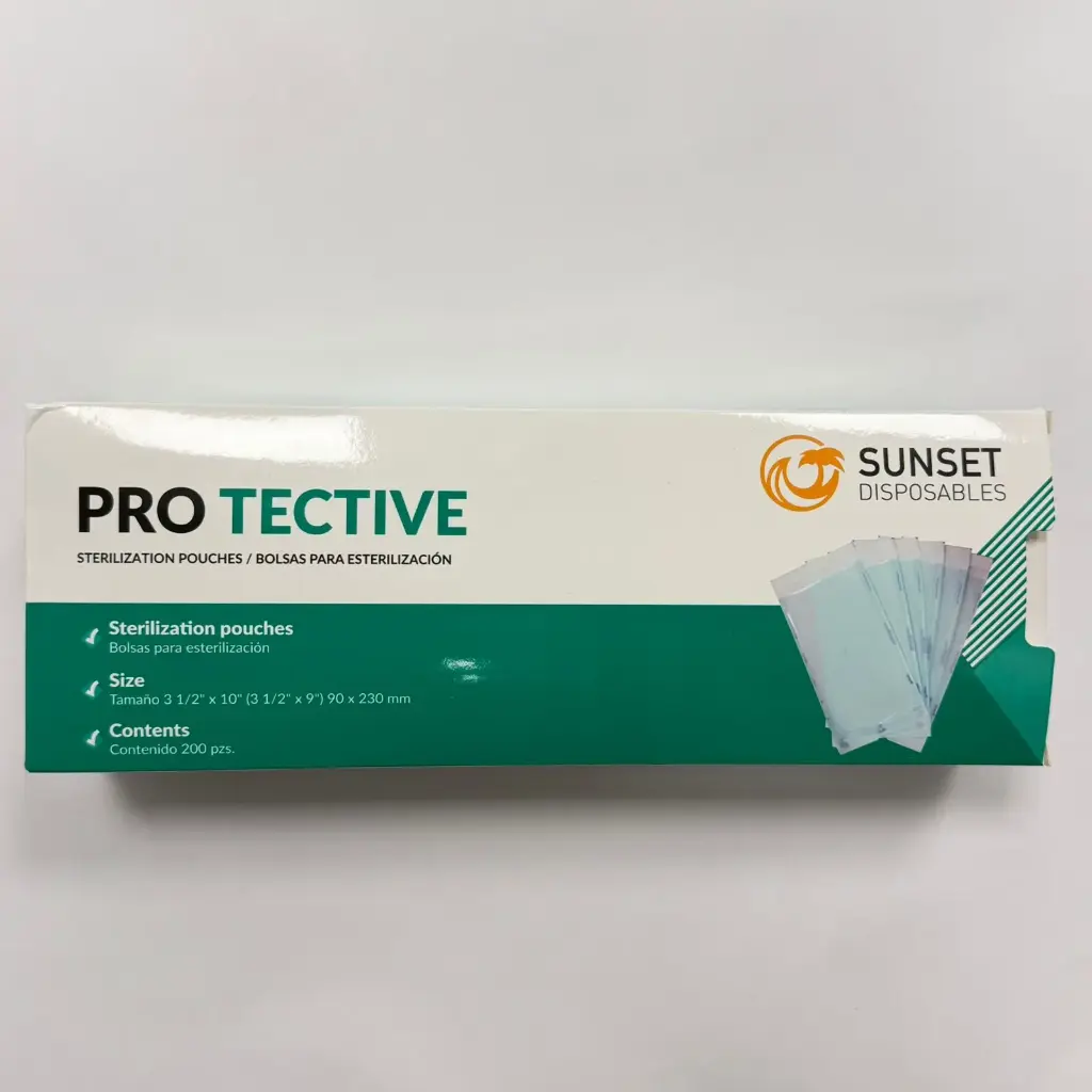 BOLSA PARA ESTERILIZAR SUNSET 3 1/2" x 10" (3 1/2" x 9") 90 x 230 mm C/200 