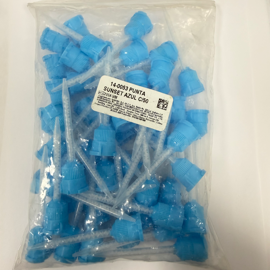 PUNTAS MEZCLADORAS SUNSET AZUL C/50