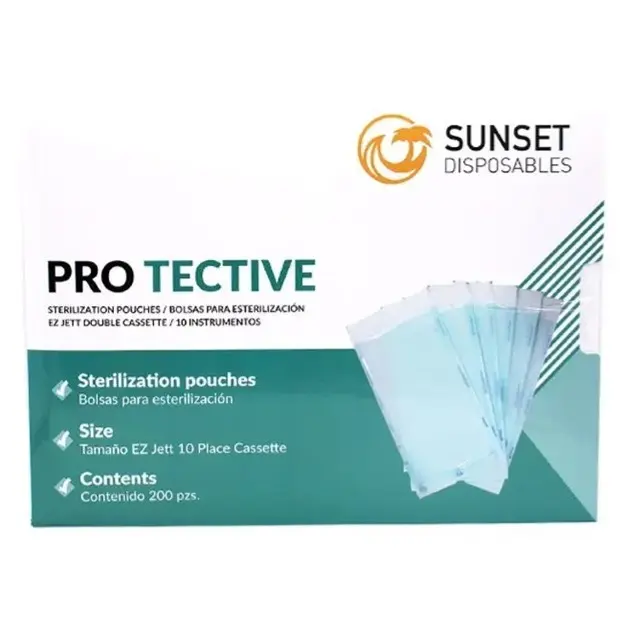 BOLSA PARA ESTERILIZAR CASSETE EZ-JETT PRO TECTIVE C/200