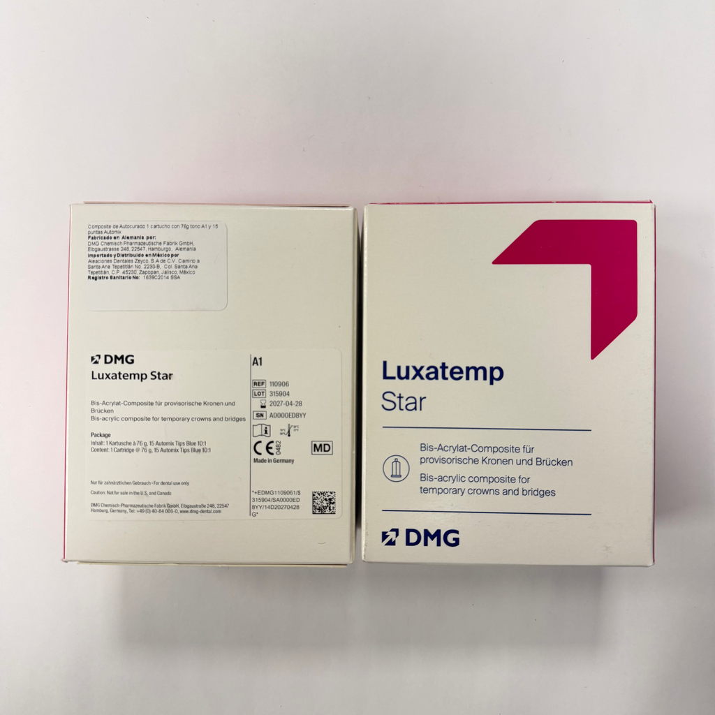 LUXATEMP STAR A1 - MAT. BISACRILICO 1X76GR +15 PUNTAS MEZCLADORAS