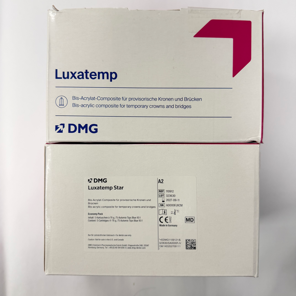 LUXATEMP STAR A2 MAT. BISACRILICO 1X76GR +15 PUNTAS MEZCLADORAS