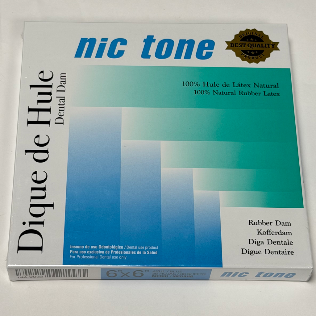 [144-0022] DIQUE NICTONE 6X6 MEDIANO AZUL C/36 HOJAS