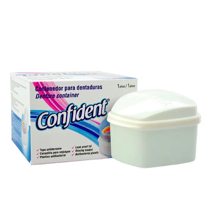 CONTENEDOR PARA DENTADURAS CONFIDENT 1PZA
