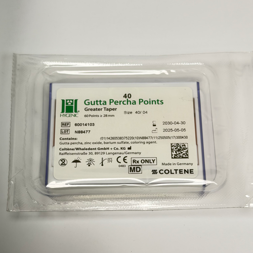 [HYG198] PUNTA DE GUTTA-PERCHA GT  04  #40 C/60