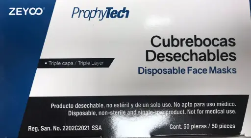 [X-CBPTN] CUBRE BOCAS NEGRO PROCEDURAL CAJA C/50 PZAS