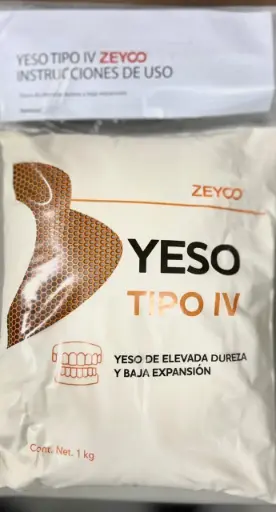 [ZE-YPT4B1K] YESO DE PIEDRA TIPO IV ZEYCO BOLSA 1 KG NARANJA