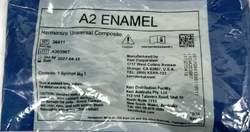 [36411] *(descontinuado cod. nuevo 36537) Resina Refill - Harmonize Kerr- Syringe - A2 ENAMEL
