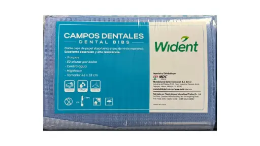 [280-0014] CAMPOS DENTALES AZUL REY BOLSA C/50 PZAS