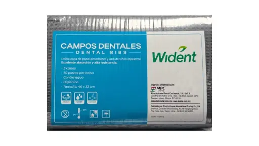 [280-0012] CAMPOS DENTALES NEGRO BOLSA C/50 PZAS