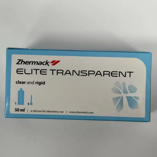 [C401600] SILICON POR ADICION TRANSPARENTE LIGERO 1 CARTUCHO 50ML ELITE ZHERMAK