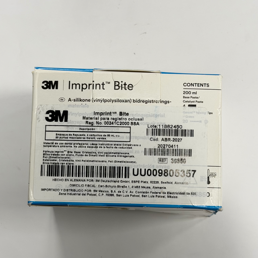 [36850] IMPRINT BITE SILICONA POR ADICION REGISTRO DE MORDIDA 4 CARTUCHOS SOLVENTUM 