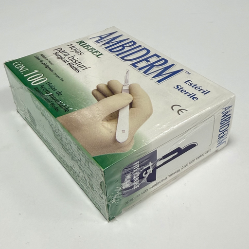 [H15] HOJA DE BISTURI #15 C/100 AMBIDERM 