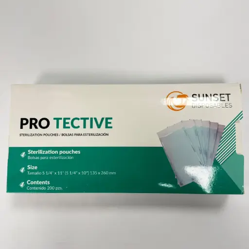 [14-0025] BOLSA PARA ESTERILIZAR SUNSET 5 1/4" x 11" (5 1/4" X 10") 135 x 260 mm