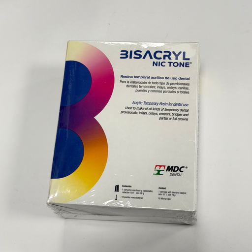 [157-0100] BISACRYL 10:1 CARTUCHO BLANCO 76GR/10 PUNTAS MEZCLADORAS (BLEACH)