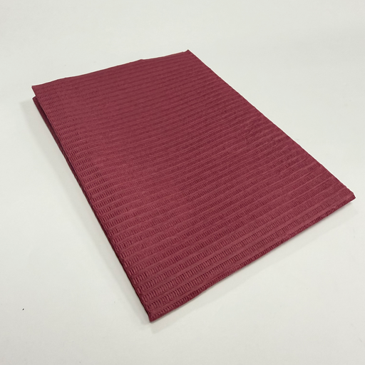 [PLU001] CAMPO BABERO DESECHABLE 2 CAPAS CAJA C/500 PZAS VINO